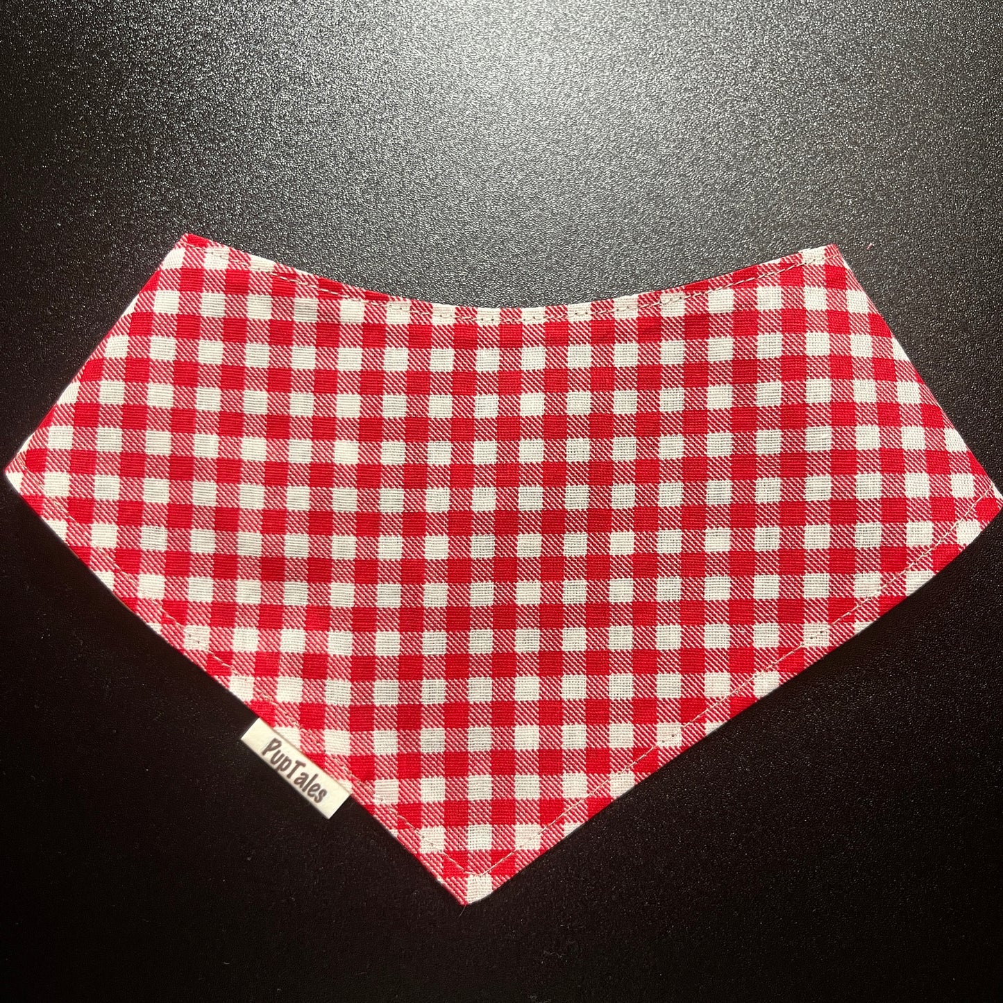 Dogs on Black/Red Gingham #111