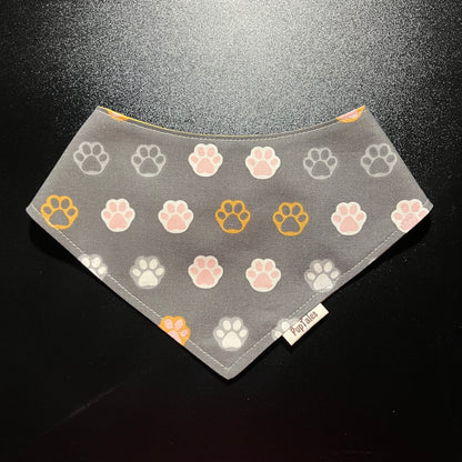 Paws-Grey/Dog Bones-Mustard #131