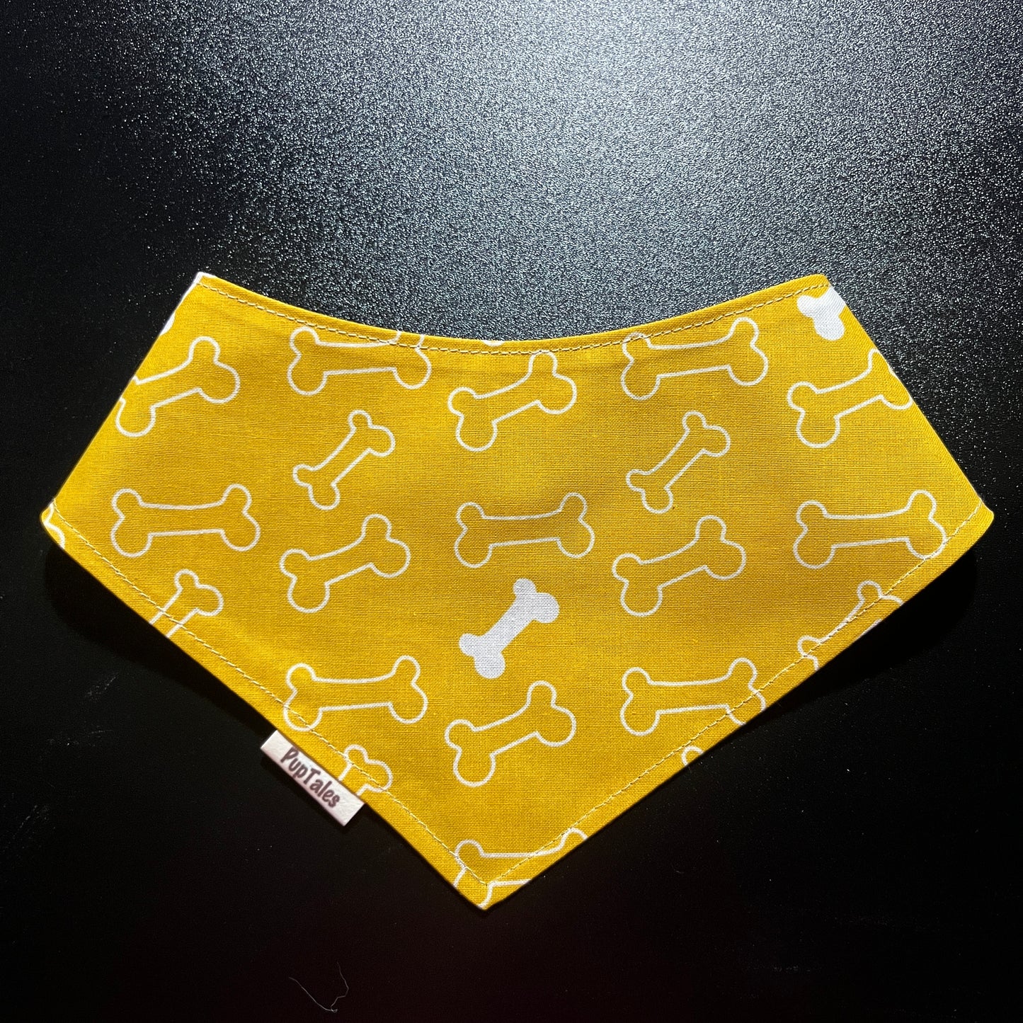 Paws-Grey/Dog Bones-Mustard #131