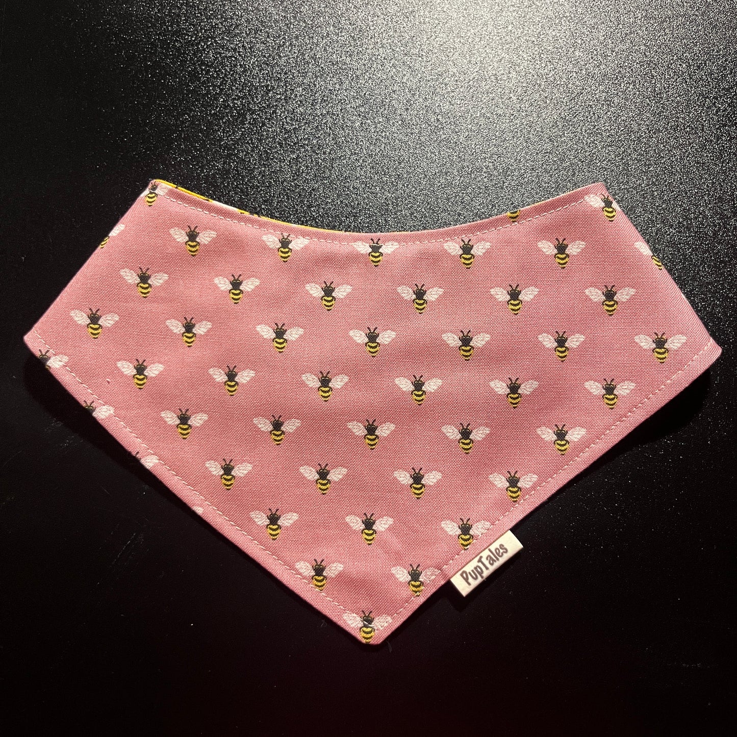 Bees-Pink/Flowers-mustard #132