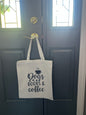 Tote Bag- Dogs, Books, and Coffee #202